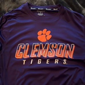 Clemson Tigers - Dri Fit Material - Medium Long Sleeve Tee
